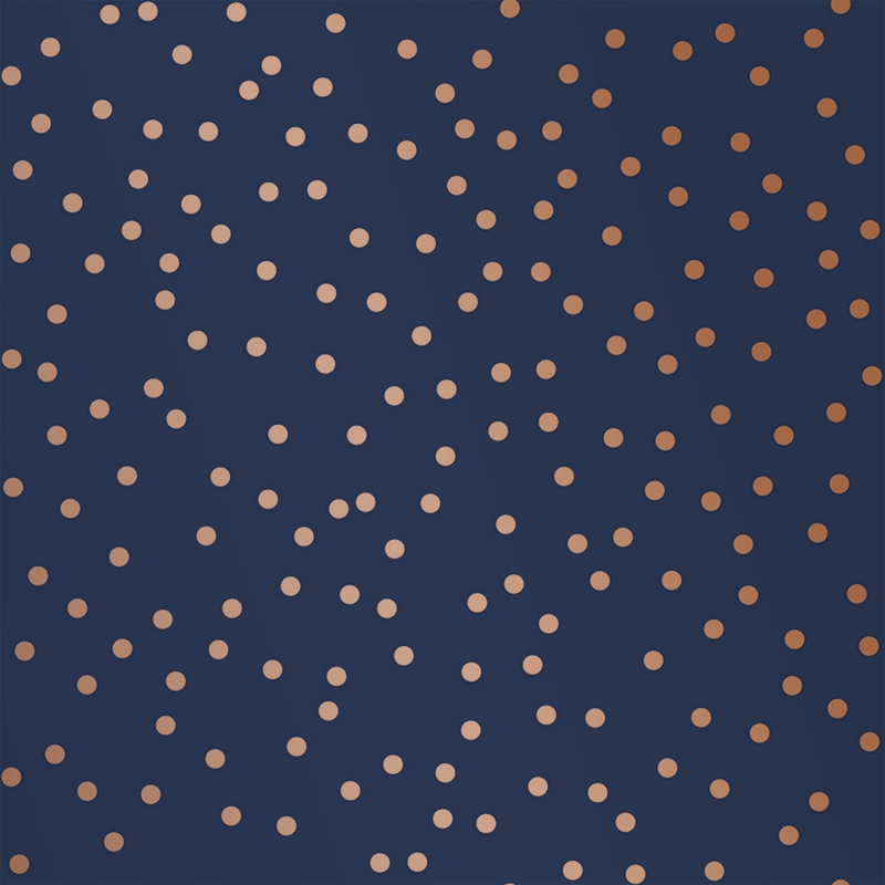 108561 Confetti Navy Copper tapetai