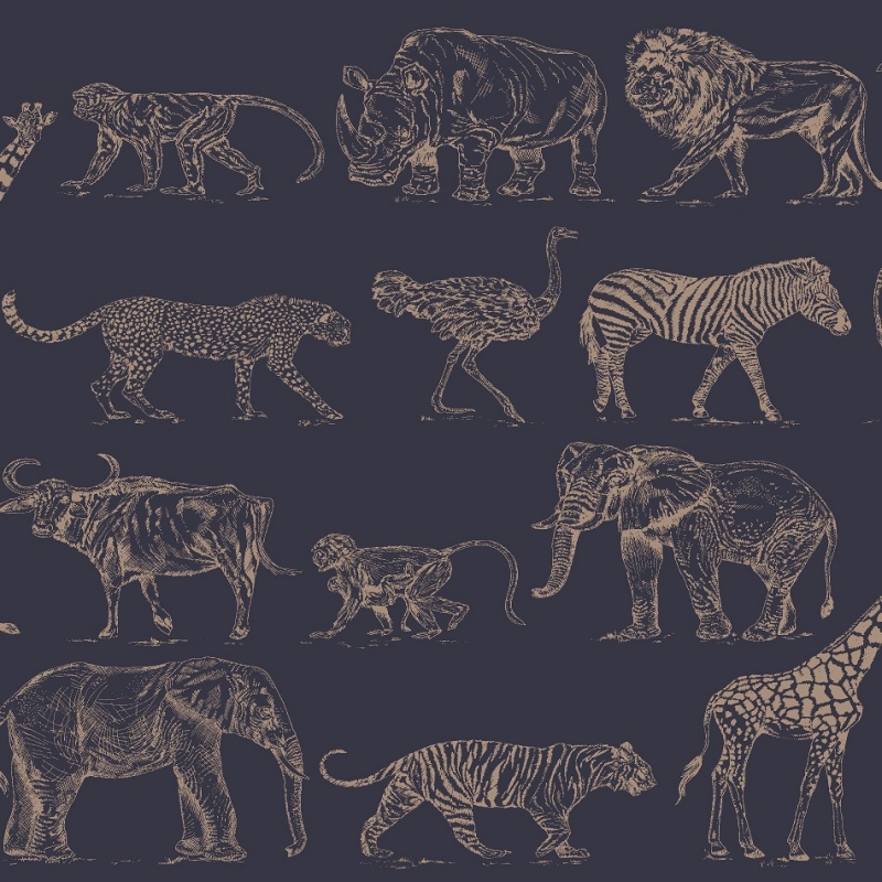 104893 Safari Midnight tapetai