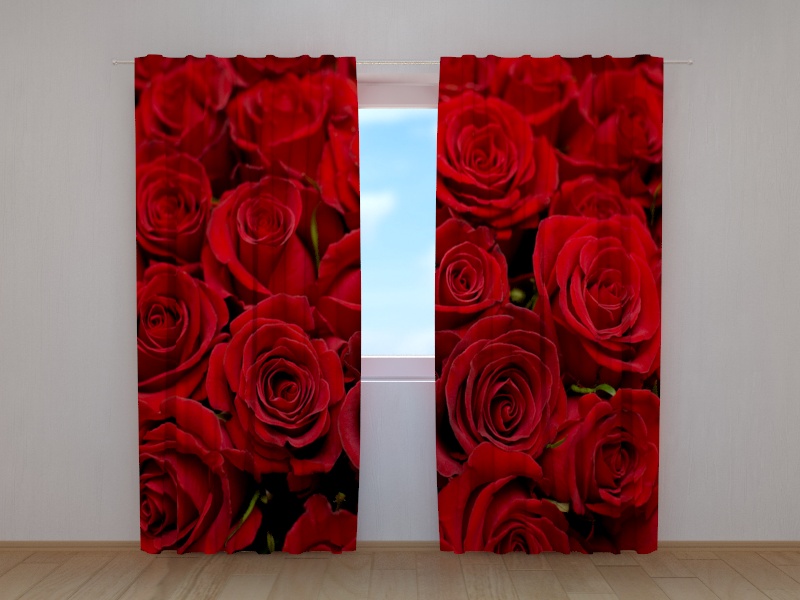 Photo curtains Rose 2