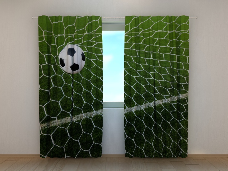 Užuolaidos Futbolo kamuolys tiksle